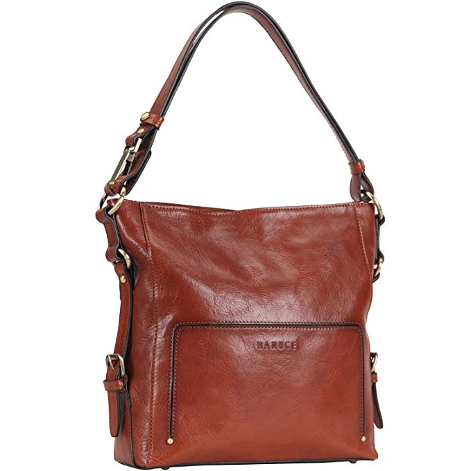 Banuce Women Vintage Italian Leather Hobo Handbag Shoulder Bag Crossbody Purse