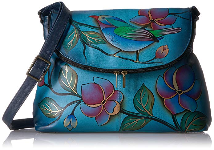 ANNA by Anuschka Hand Painted Large Flap bag