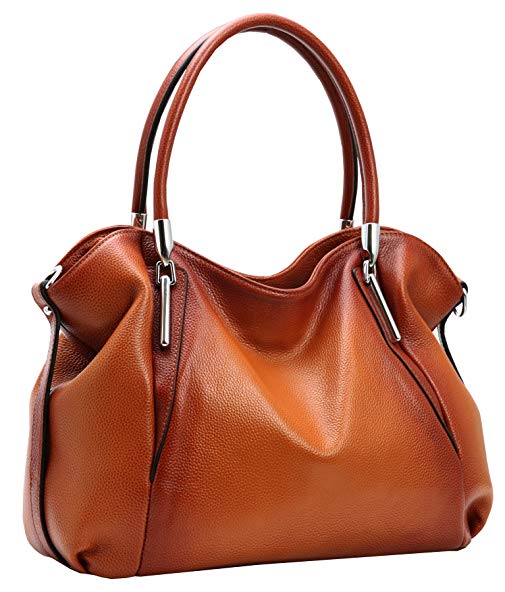Heshe Womens Leather Handbags Tote Bag Top Handle Bag Hobo Shoulder Handbag Designer Ladies Purse Cross Body Bag